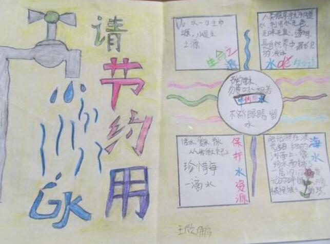 節(jié)約用水手抄報(bào)文字圖片簡(jiǎn)單又漂亮