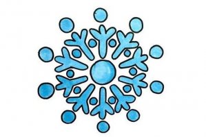 雪花簡筆畫教程圖片簡單又好看