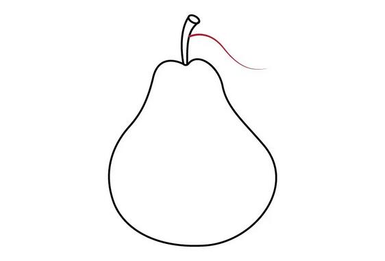 水果梨子簡(jiǎn)筆畫教程圖片