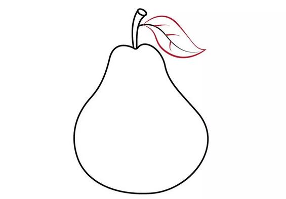 水果梨子簡(jiǎn)筆畫教程圖片