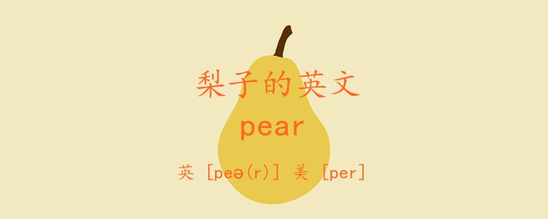 梨子的英文 pear怎么讀音標(biāo)