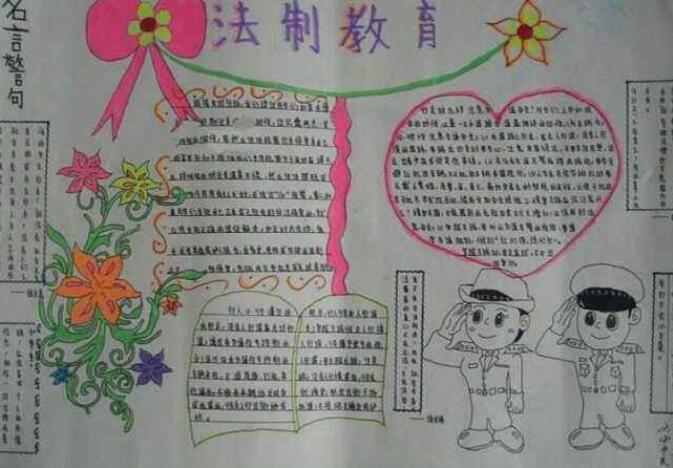 法制手抄報內容圖片