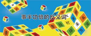 事半功倍的反義詞是什么