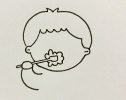 兒童刷牙簡(jiǎn)筆畫步驟圖解
