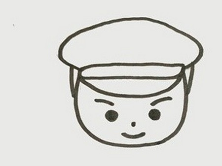軍人簡筆畫步驟教程
