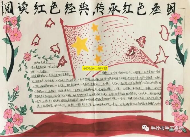 傳承紅色基因手抄報(bào)圖片