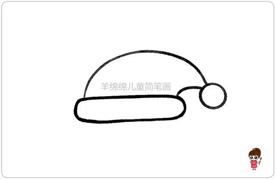 煙囪圣誕老人簡筆畫怎么畫步驟圖片