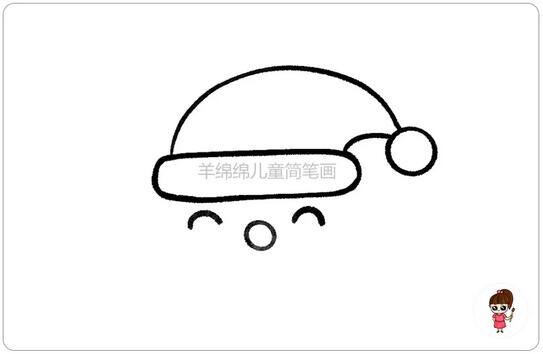 煙囪圣誕老人簡筆畫怎么畫步驟圖片
