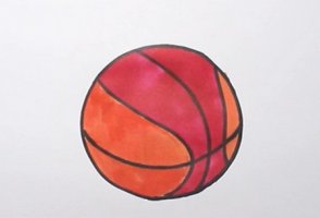 籃球簡筆畫怎么畫步驟圖片