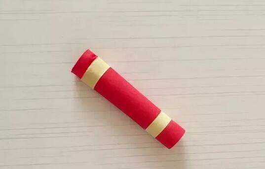 幼兒園卡紙鞭炮手工制作串鞭炮步驟圖片