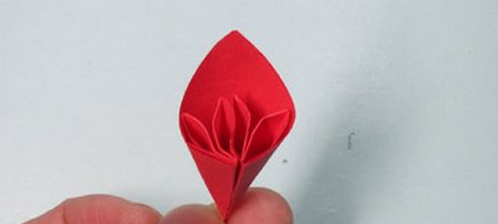 紙櫻花折紙花朵教程圖解