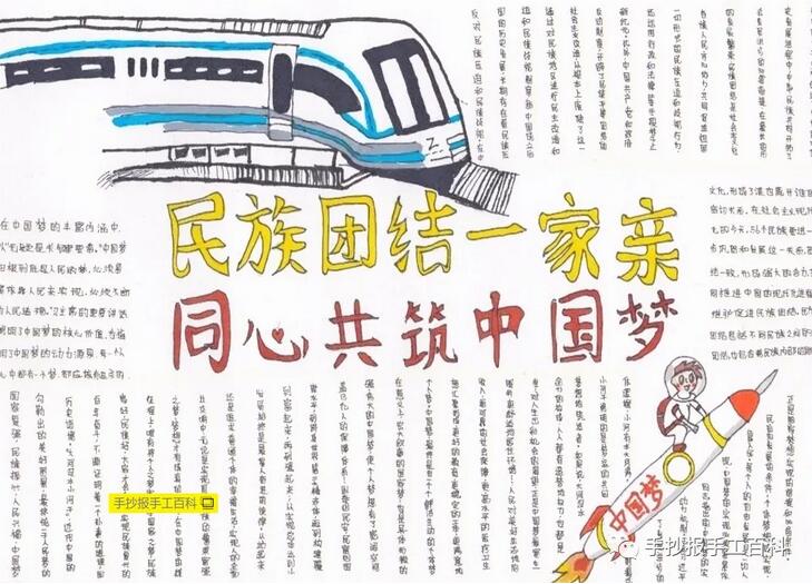 民族團(tuán)結(jié)一家親手抄報(bào)圖片簡(jiǎn)單又漂亮