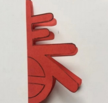 新年春字剪紙教程圖片