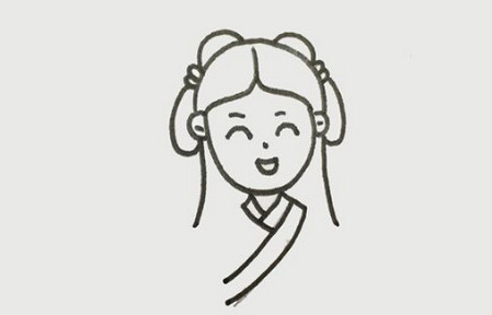 古代公主簡筆畫步驟圖解
