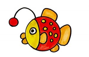 燈籠魚簡(jiǎn)筆畫步驟