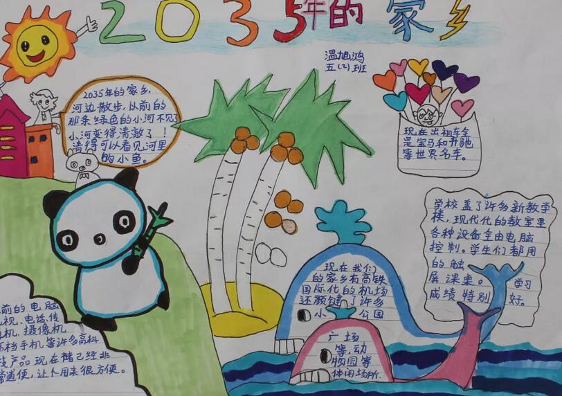 未來2035年的祖國手抄報圖片大全