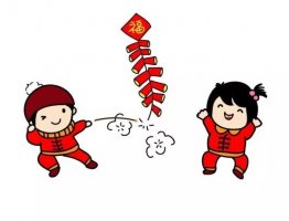 過年放鞭炮簡筆畫怎么畫步驟圖片