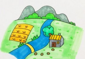 我的家鄉(xiāng)怎么畫簡(jiǎn)單又漂亮