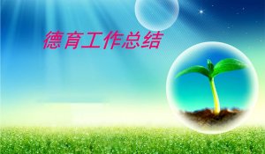 學(xué)校德育工作總結(jié)