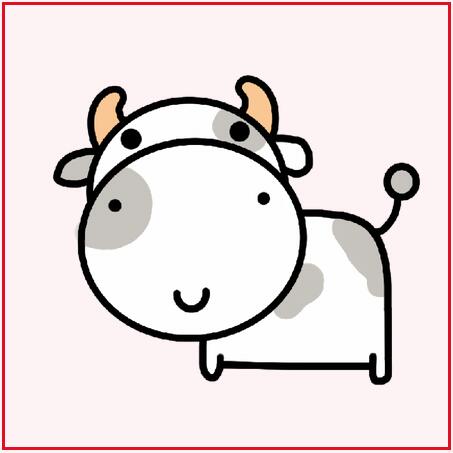 十二生肖動(dòng)物簡(jiǎn)筆畫圖片 牛
