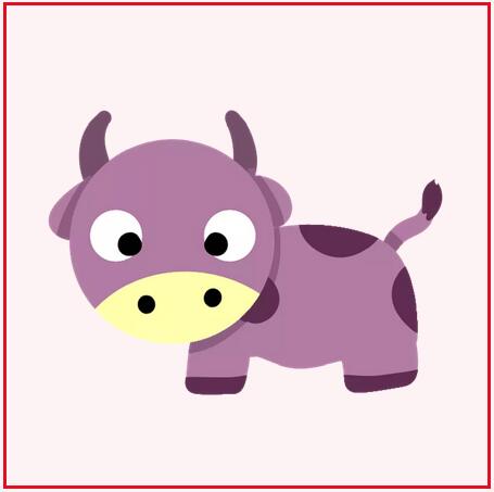 十二生肖動(dòng)物簡(jiǎn)筆畫圖片 牛