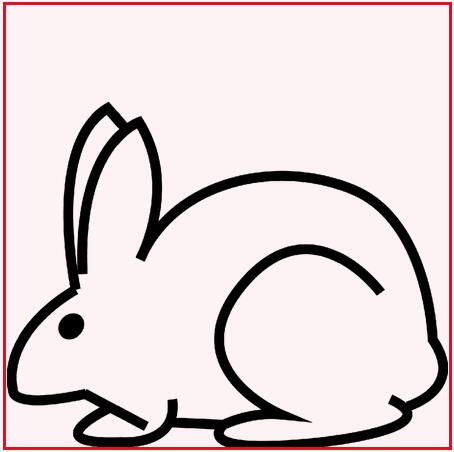 十二生肖動(dòng)物簡(jiǎn)筆畫圖片 兔