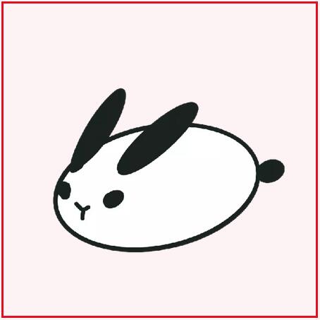 十二生肖動(dòng)物簡(jiǎn)筆畫圖片 兔