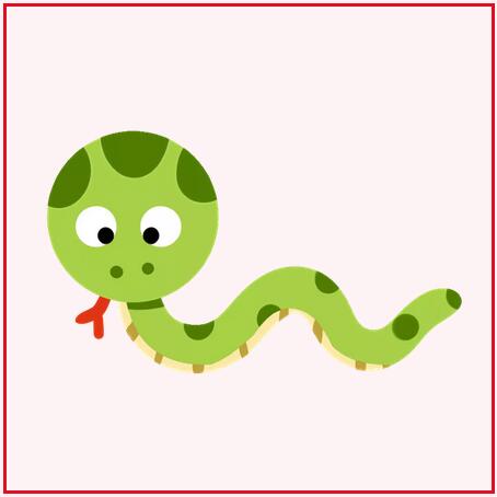 十二生肖動(dòng)物簡(jiǎn)筆畫圖片 蛇