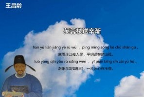 王昌齡芙蓉樓送辛漸古詩(shī)帶拼音版 翻譯及賞析