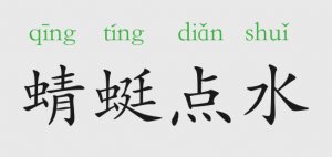 蜻蜓點水的意思和故事