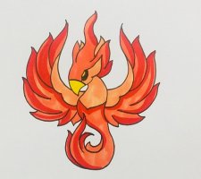 朱雀簡(jiǎn)筆畫怎么畫步驟圖片