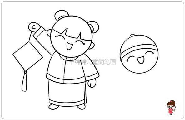 慶新年簡筆畫