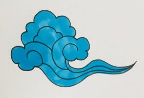 祥云簡(jiǎn)筆畫步驟圖解