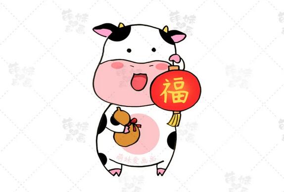 學(xué)畫8只小牛的簡筆畫，簡單又可愛