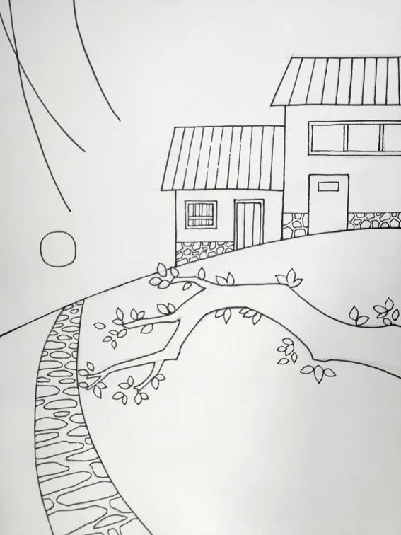 春天兒童繪畫(huà)作品圖片《新綠》