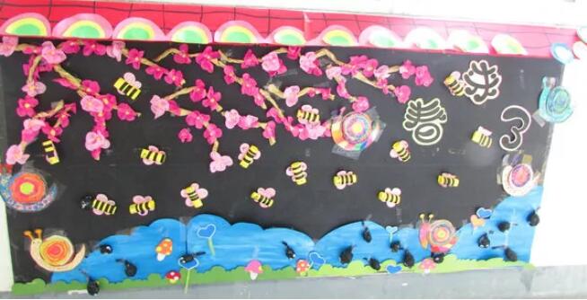 幼兒園春天環(huán)創(chuàng)主題墻布置