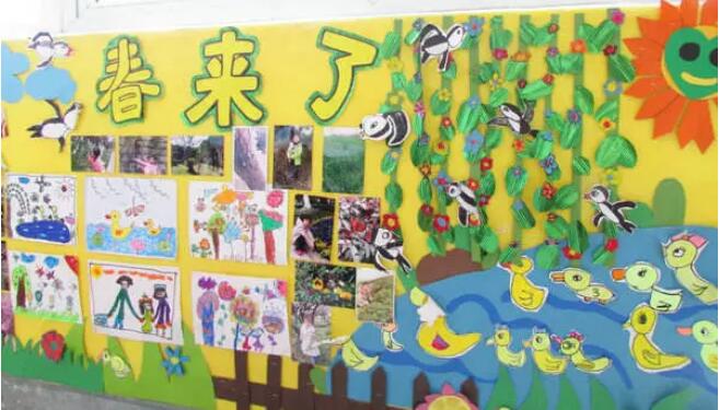 幼兒園春天環(huán)創(chuàng)主題墻布置