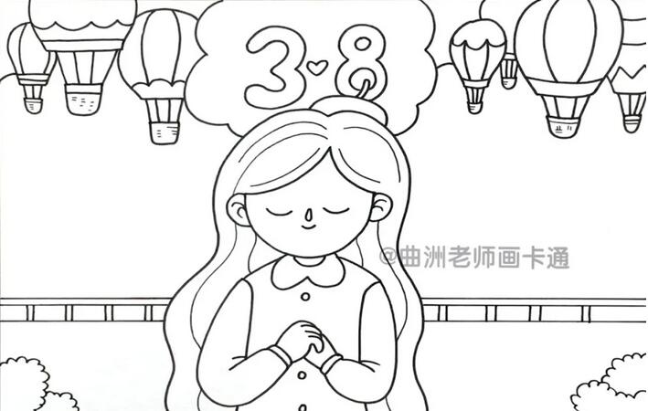 2021年三八婦女節(jié)手抄報圖片教程簡單