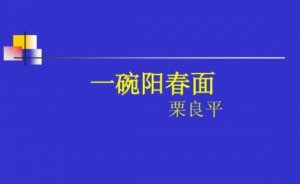 一碗陽春面課文原文