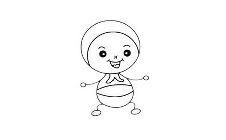 卡通七星瓢蟲簡筆畫教程圖片