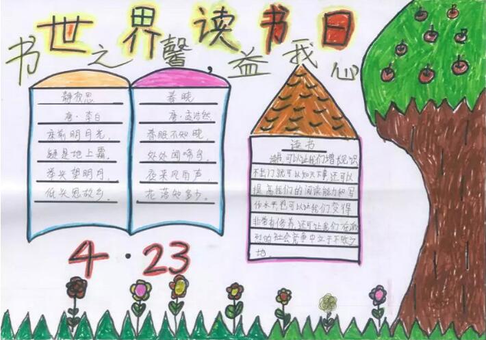 世界讀書日手抄報簡單又漂亮（40p）