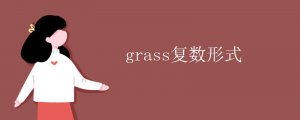grass的復(fù)數(shù)形式