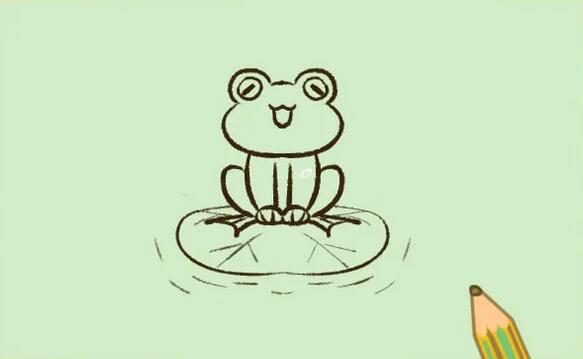 超可愛(ài)的青蛙簡(jiǎn)筆畫(huà)怎么畫(huà)