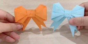 蝴蝶結(jié)折紙怎么折簡單又漂亮