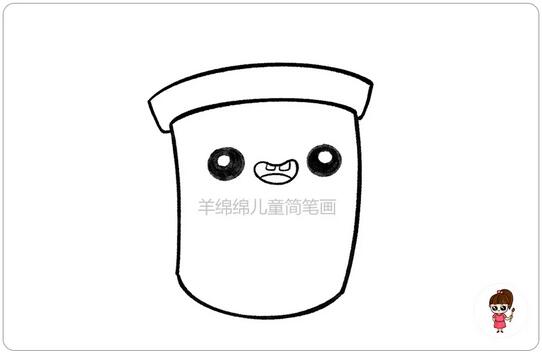 可愛(ài)的奶茶簡(jiǎn)筆畫(huà)教程圖片