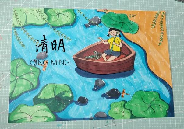 清明節(jié)兒童畫+手抄報素材