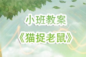 幼兒園小班教案《貓捉老鼠》含反思