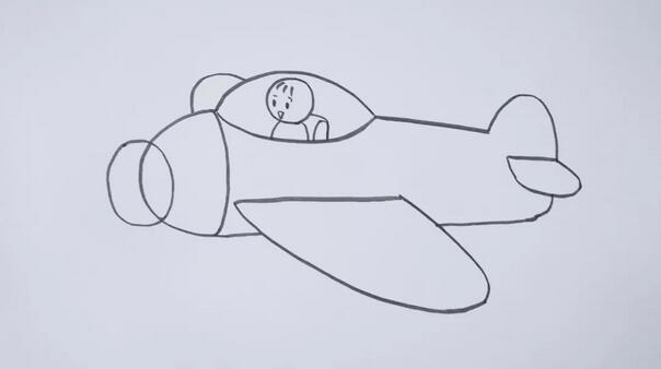 飛機(jī)簡(jiǎn)筆畫(huà)教程圖片