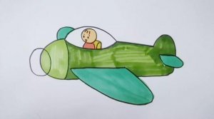 兒童飛機簡筆畫教程圖片