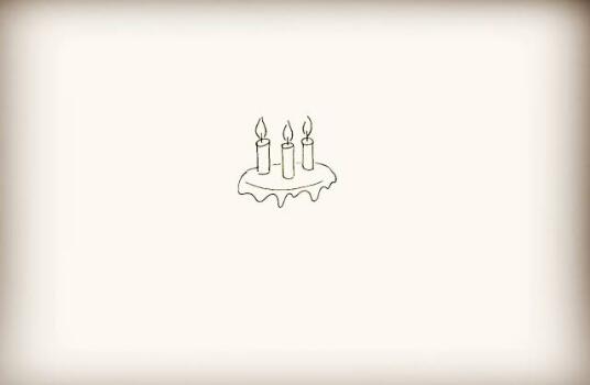 生日蛋糕簡筆畫